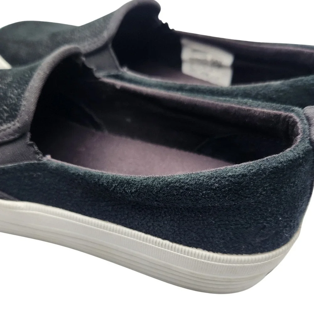 Sperry platform black suede leather Size‎ 5.5 slip ons
